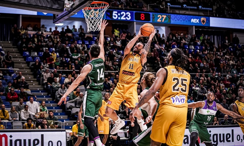Basketball Champions League: «Λύγισε» εύκολα στη Μάλαγα η ΑΕΚ