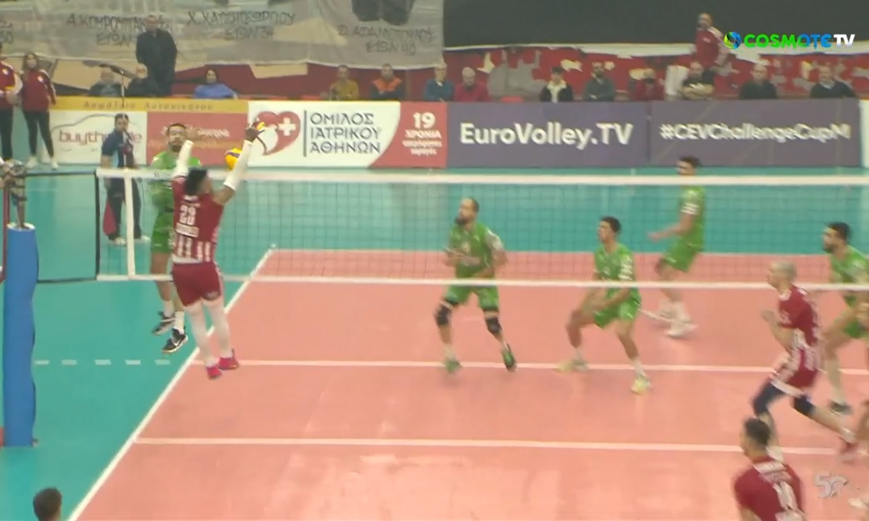 Ολυμπιακός - Παναθηναϊκός: Η φάση που άλλαξε το μομέντουμ και καθόρισε το πρώτο σετ (video)