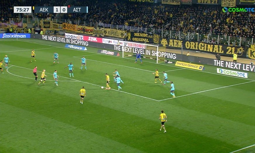 ΑΕΚ-Αστέρας Τρίπολης: Φοβερή έμπνευση του Γκατσίνοβιτς για το 2-0! (video)