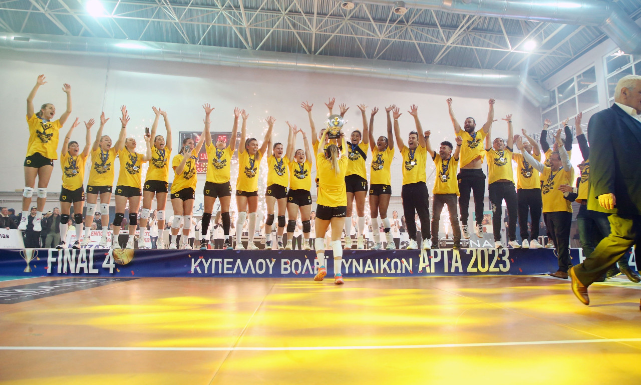 Βόλεϊ Γυναικών: Κυπελλούχος Ελλάδας η ΑΕΚ, 3-1 σετ τον Παναθηναϊκό (Videos)