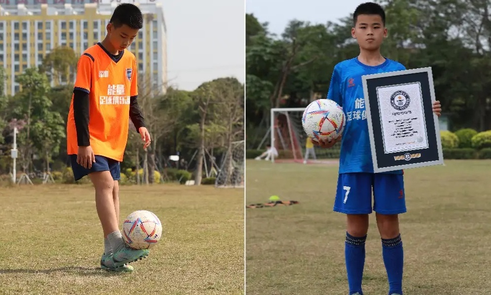 Απίθανος δεκάχρονος μπήκε στο βιβλίο Γκίνες: Έκανε παγκόσμιο ρεκόρ με 8.147 «ποδαράκια» σε μια ώρα