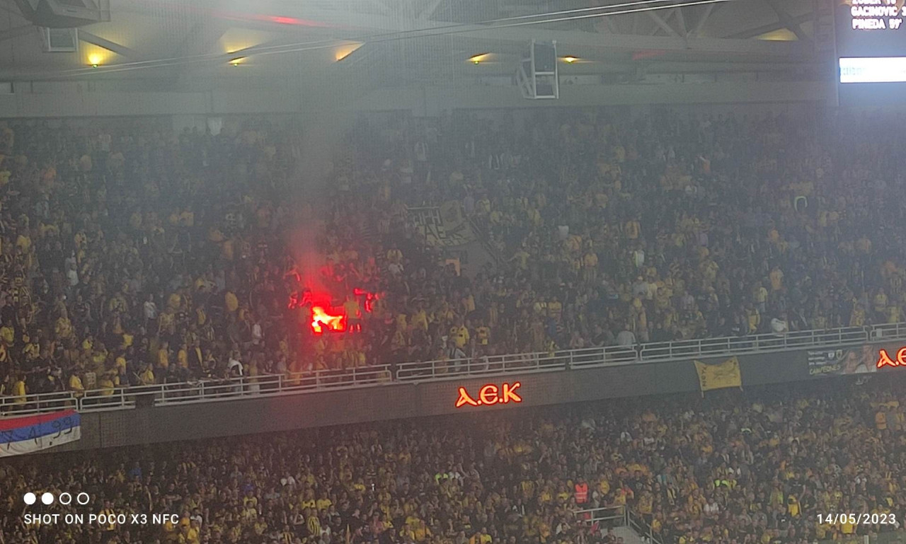 AEK: Η άσχημη στιγμή της γιορτής στην «OPAP Arena» - Έβγαλαν τον δράστη από το γήπεδο