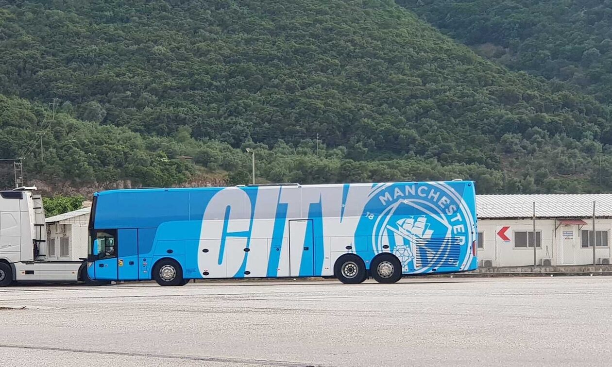Στην Ελλάδα το πούλμαν της Μάντσεστερ Σίτι - Ο λόγος της παρουσίας του στην Εγνατία