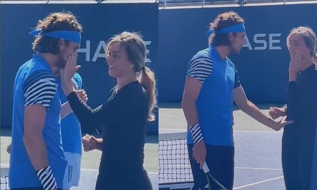 Τσιτσιπάς - Μπαντόσα: Η τρυφερή τους στιγμή σε δημόσια θέα στη Νέα Υόρκη (vid)