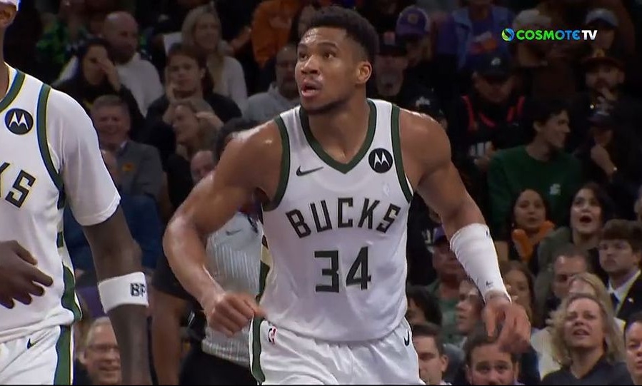 NBA: Νέα ήττα για Μπακς, αυτή τη φορά από τους Σανς - «Μοναξιά» για Γιάννη Αντετοκούνμπο