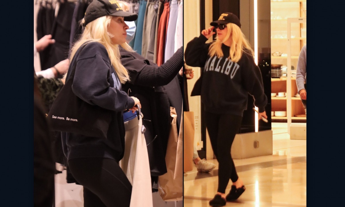 Μενεγάκη: Χωρίς μακιγιάζ με κολάν και καπέλο για ψώνια