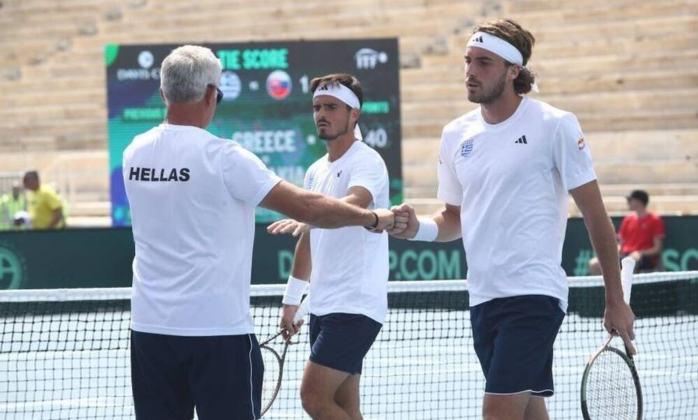 Ηττα για Στέφανο και Πέτρο Τσιτσιπά στο διπλό