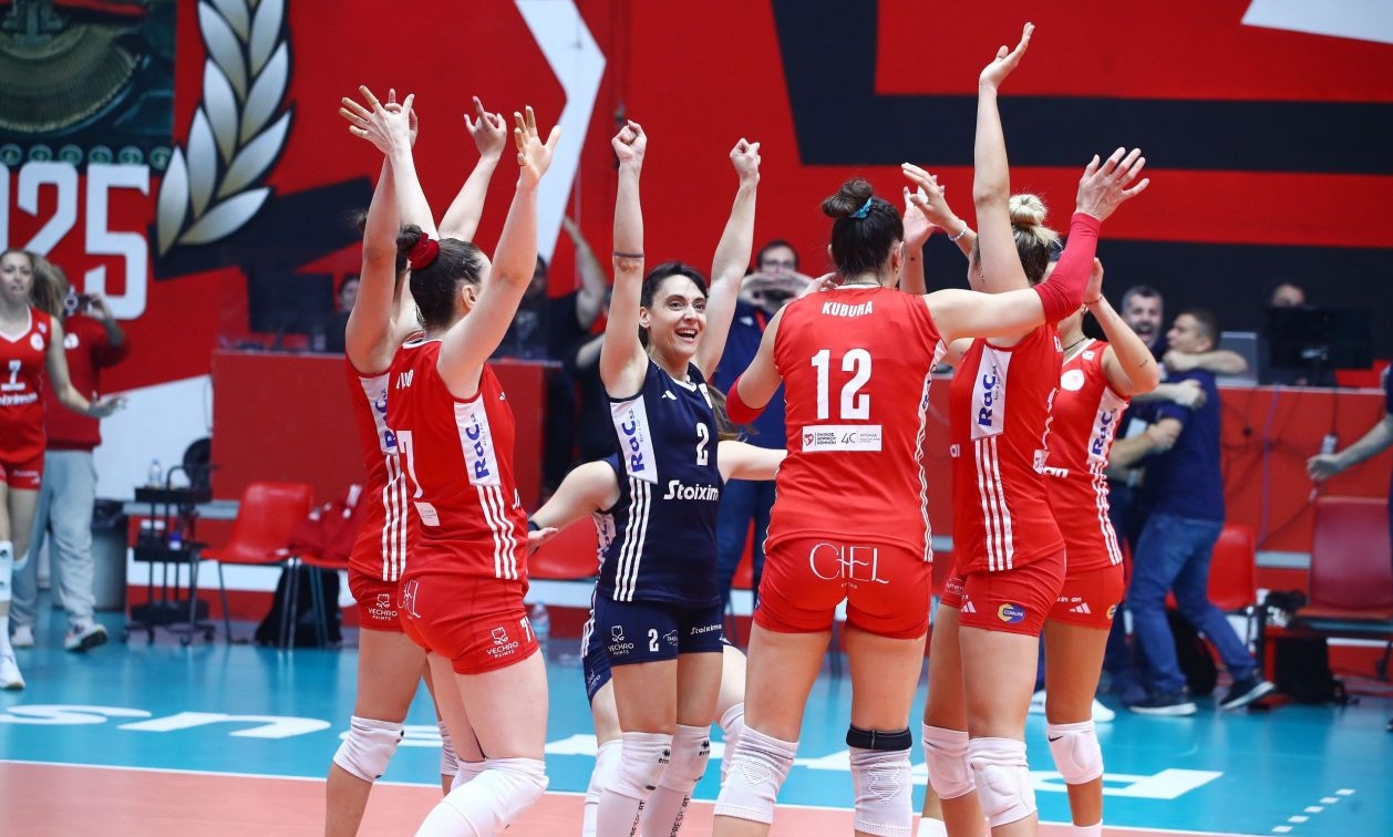 Volley League Γυναικών: Νίκη στο tie break και πρωτάθλημα με «σκούπα» ο Ολυμπιακός