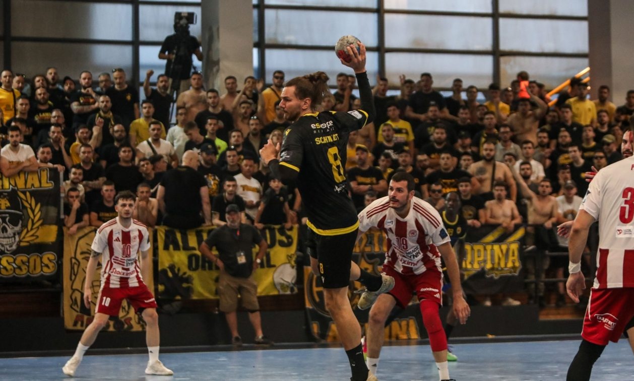 Χάντμπολ, ΑΕΚ - Ολυμπιακός 27-32: «Ερυθρόλευκο» break