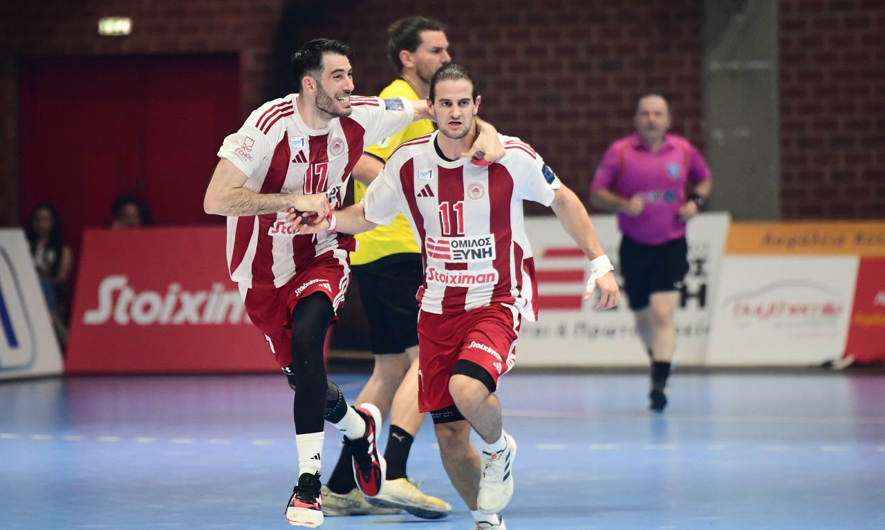 Ολυμπιακός – ΑΕΚ 31-26: Ένα βήμα από το «back-to-back» στη Handball Premier οι «ερυθρόλευκοι»