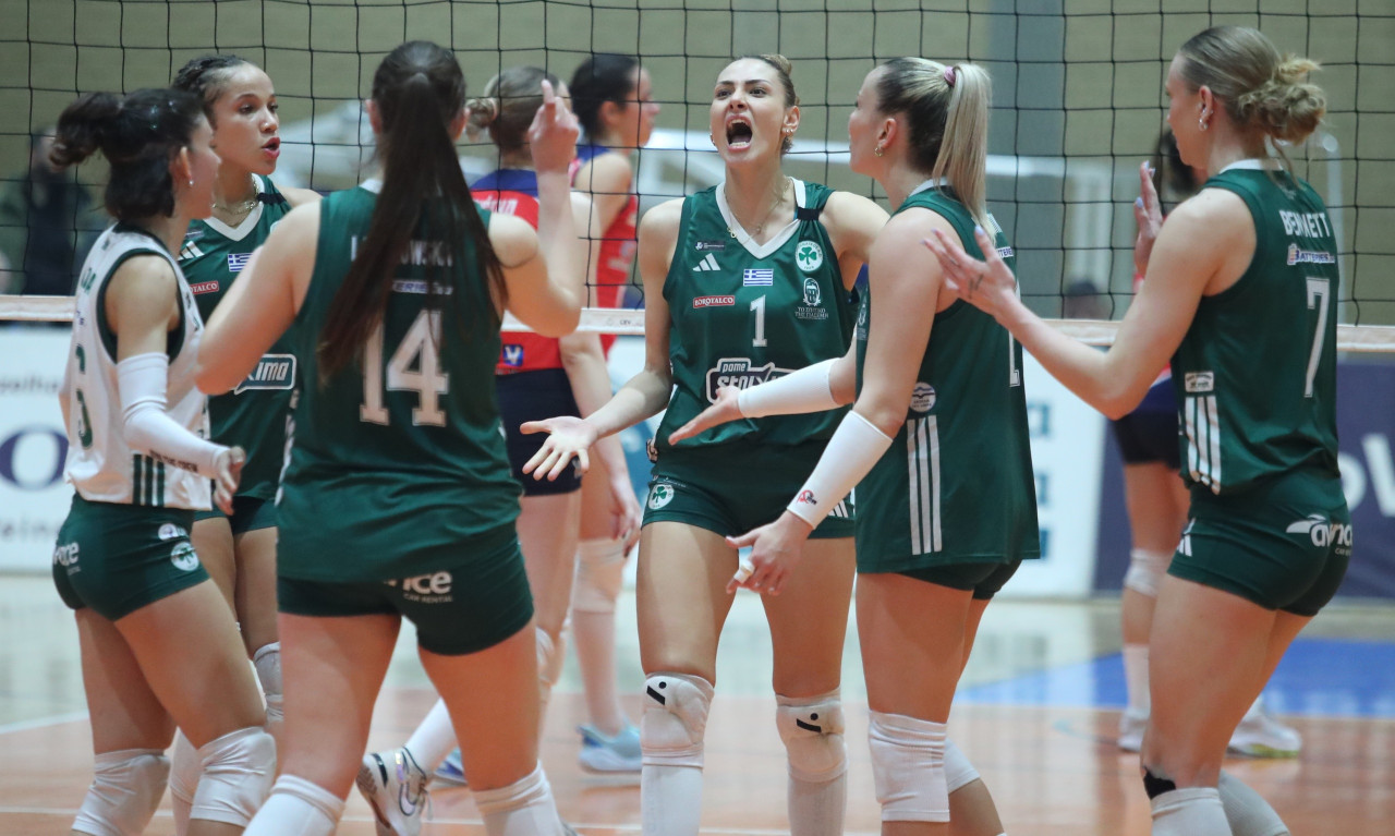 Challenge Cup Γυναικών: Άνετο 3-0 του Παναθηναϊκού επί του Ερυθρού Αστέρα και φουλ για ημιτελικά