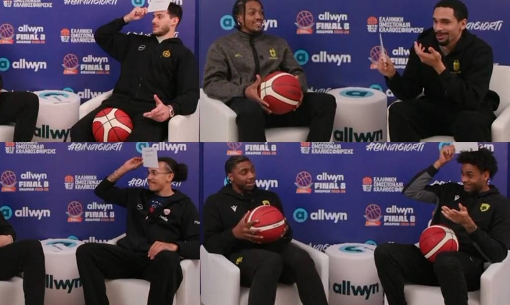 Προθέρμανση με κρητικό challenge για τους παίκτες του Allwyn Final 8 (vid.)