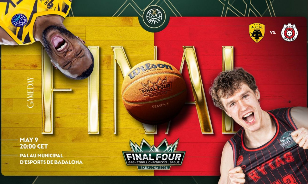 LIVE ΑΕΚ - Ρίτας Βίλνιους: Ο μεγάλος τελικός του BCL Final Four 2026