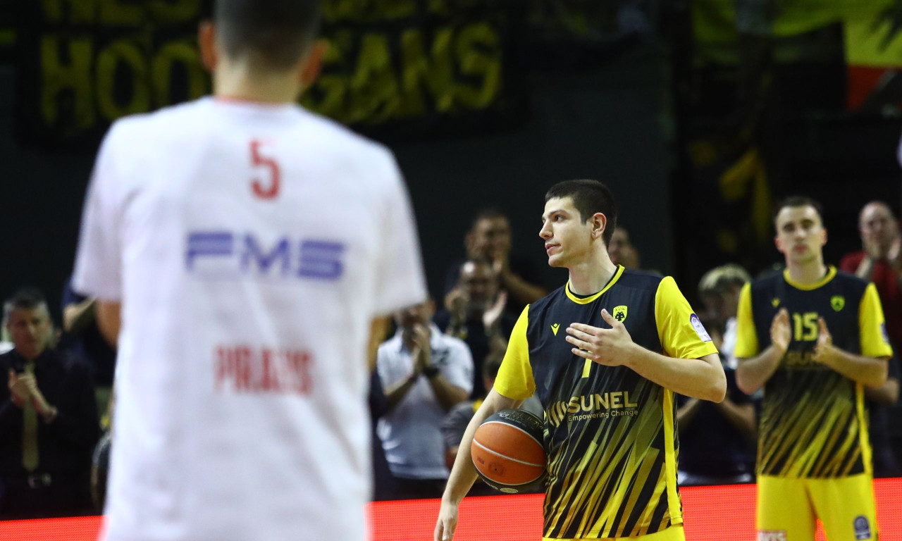 ΑΕΚ - Ολυμπιακός: Συγκίνηση για Φλιώνη στη SUNEL Arena - Το μήνυμα της Ένωσης