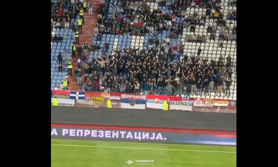 «Ελλάς-Σερβία-Ορθοδοξία», φώναξαν μαζί Έλληνες και Σέρβοι φίλαθλοι (Video)