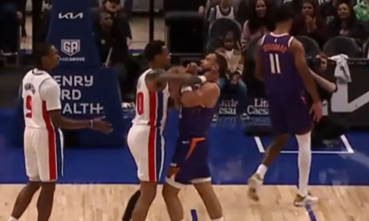 NBA Preseason: Μπρουκς και Κόλινς πιάστηκαν στα χέρια μόλις στο 5ο λεπτό της αναμέτρησης (video)