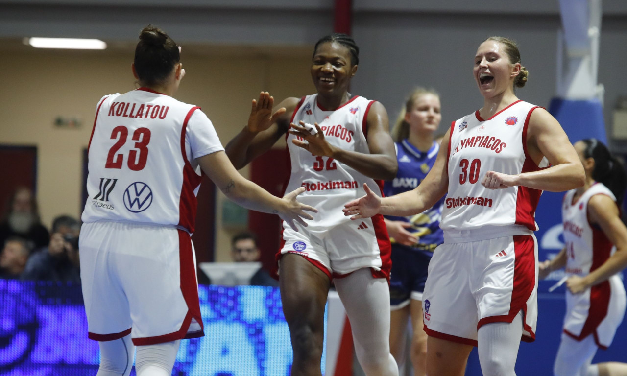 Ολυμπιακός - Φέρολ 96-68: Άνετη νίκη για τις «ερυθρόλευκες» στην πρεμιέρα του  EuroCup γυναικών