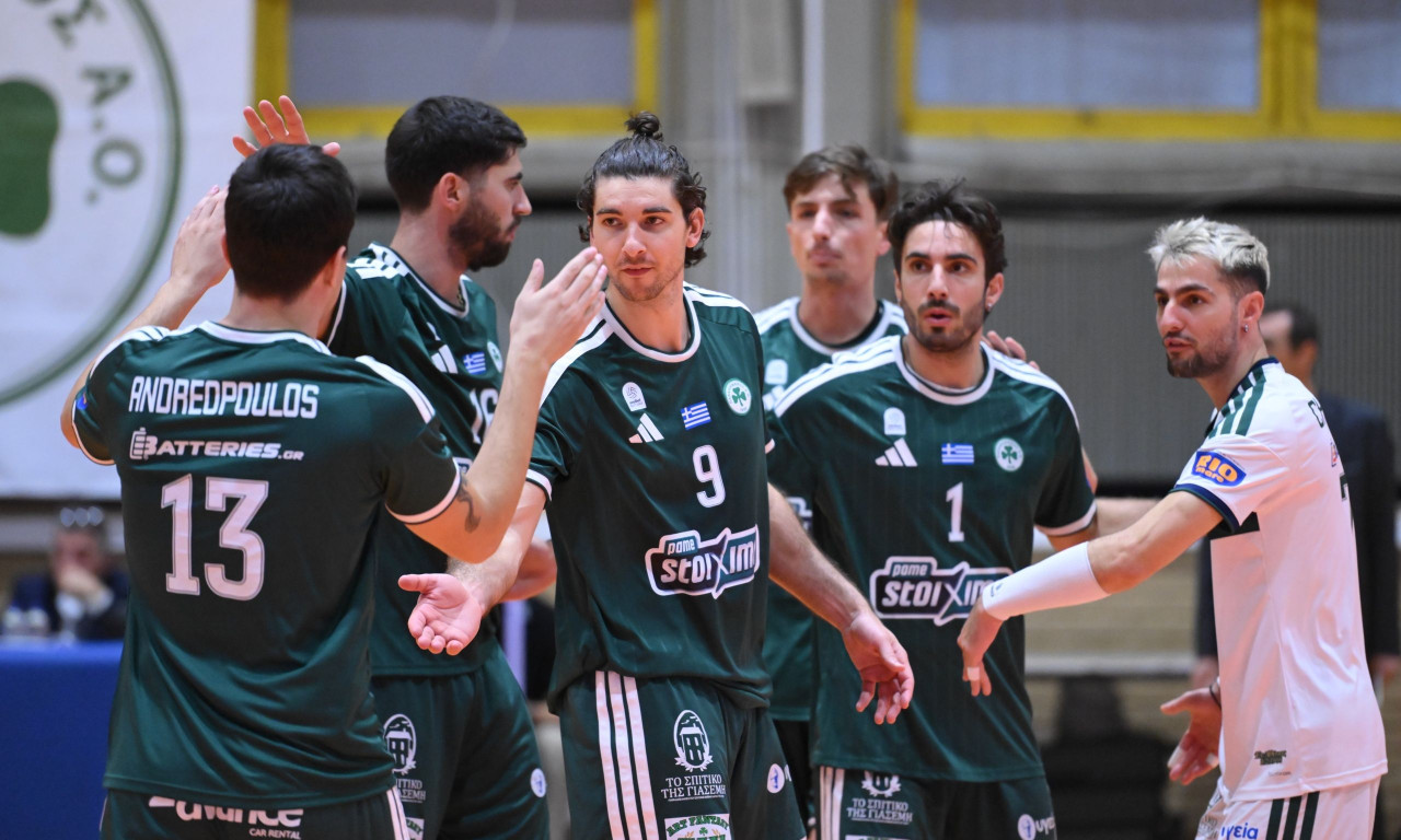Παναθηναϊκός - Άρης 3-0: Άνετη νίκη για τους «πράσινους» που έκαναν το 2/2 στη Volley League