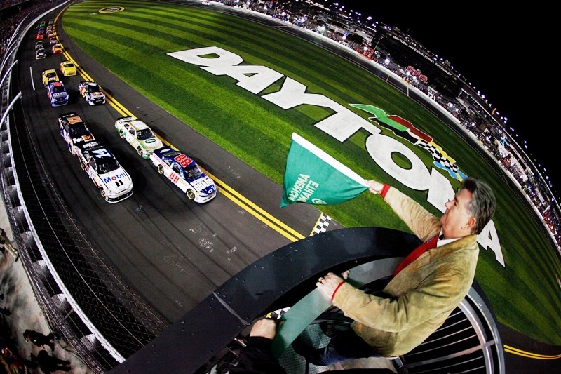 Ο Ένχαρντ στην πολ του Daytona