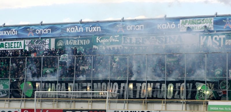 Ο ψυχωμένος Παναθηναϊκός, στον... τυφώνα φαίνεται (video+photos)