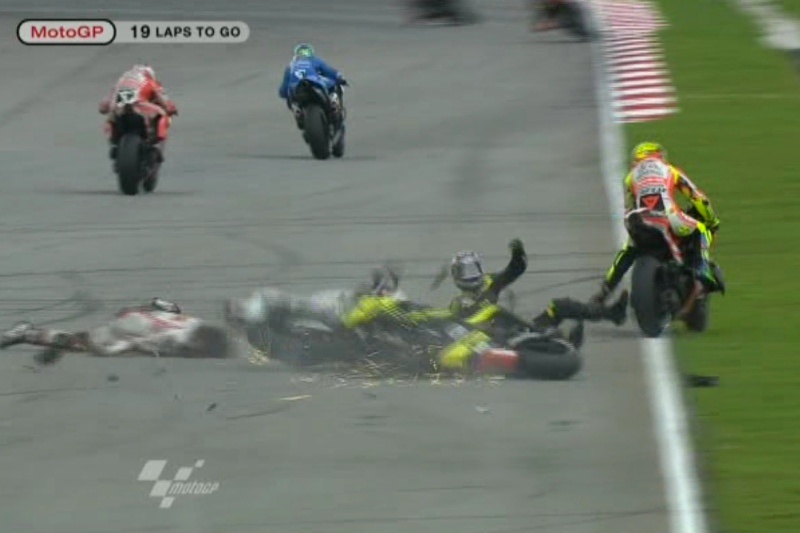 Ο θάνατος παραμόνευε στα MotoGP (photos)