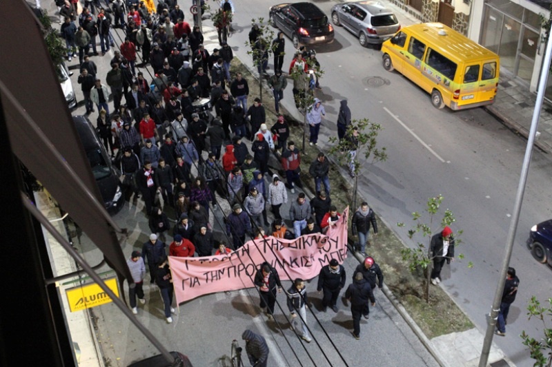 Ειρηνική πορεία για τον Ολυμπιακό Βόλου και τον Μπέο! (photos+video)