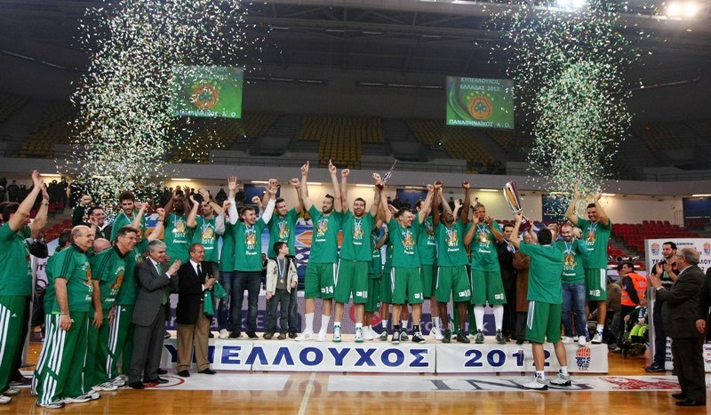 Έξαλλοι πανηγυρισμοί από τους παίκτες του Παναθηναϊκού