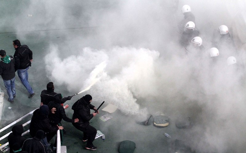 Το χρονικό των συγκρούσεων στο ΟΑΚΑ (photos+videos)