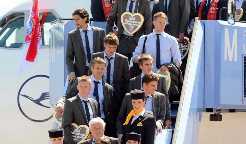 Η άφιξη της Μπάγερν Μονάχου (photos)