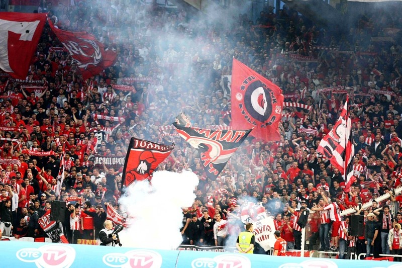 Ολυμπιακός: Η εξέδρα στο ΟΑΚΑ (photos)