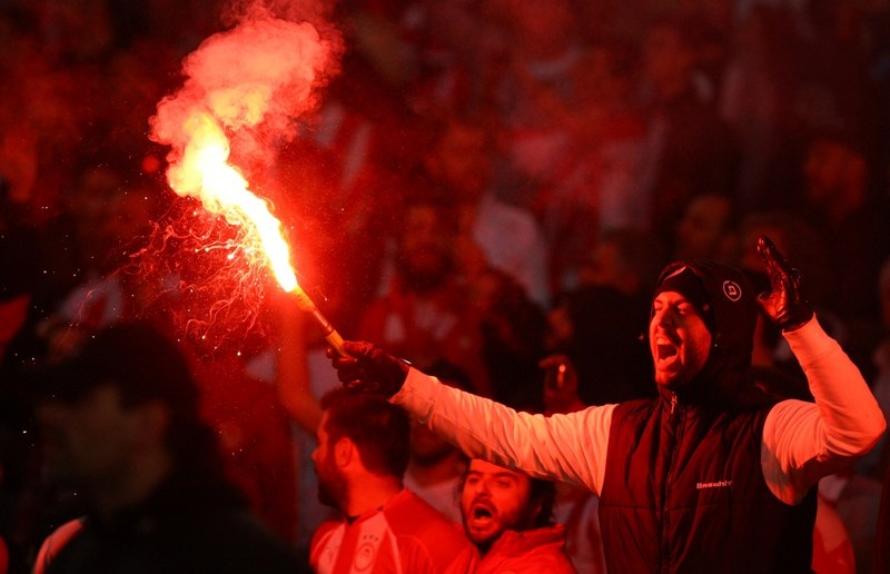 Ολυμπιακός: Η εξέδρα στο ΟΑΚΑ (photos)