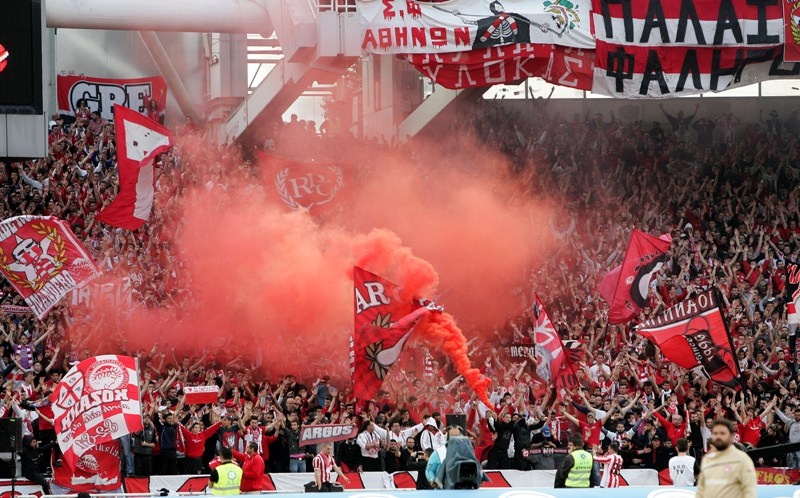 Ολυμπιακός: Η εξέδρα στο ΟΑΚΑ (photos)