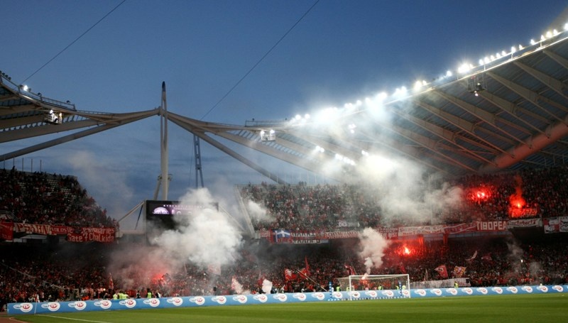 Ολυμπιακός: Η εξέδρα στο ΟΑΚΑ (photos)
