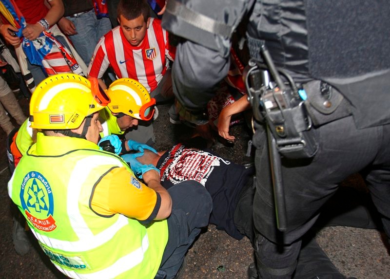 Επεισόδια στη Μαδρίτη, στη γιορτή των φίλων της Ατλέτικο (photos+videos)