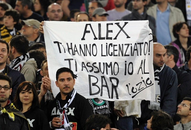 Πανό λατρείας για Ντελ Πιέρο (photos)