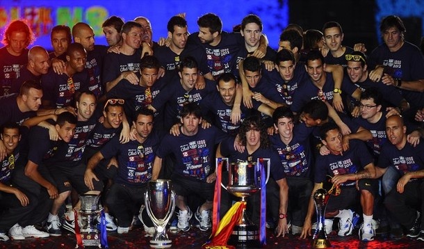 Η φιέστα της Μπαρτσελόνα και το «αντίο» του Γκουαρντιόλα (photos+videos)