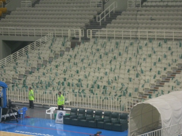 Έτοιμο το ΟΑΚΑ για τον τέταρτο τελικό (photos)