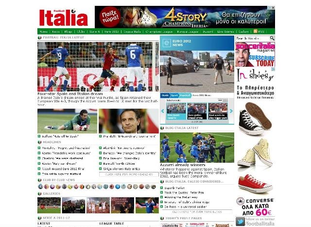 Euro 2012: Ιταλικά εγκώμια για τους Ισπανούς (photos)