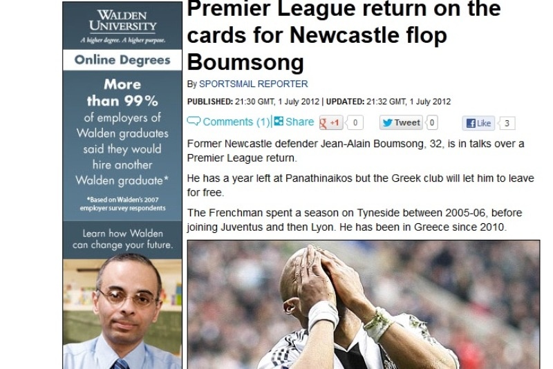 Σενάρια για επιστροφή του Μπουμσόνγκ στη Νιούκαστλ