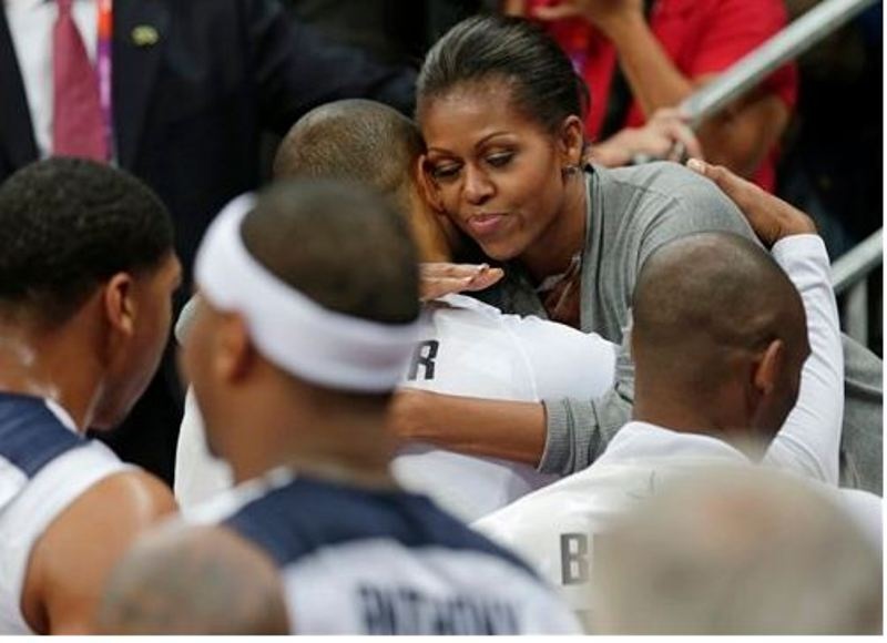 Oλυμπιακοί Αγώνες 2012 - Μπάσκετ: Στην αγκαλιά της Μισέλ Ομπάμα (photos)