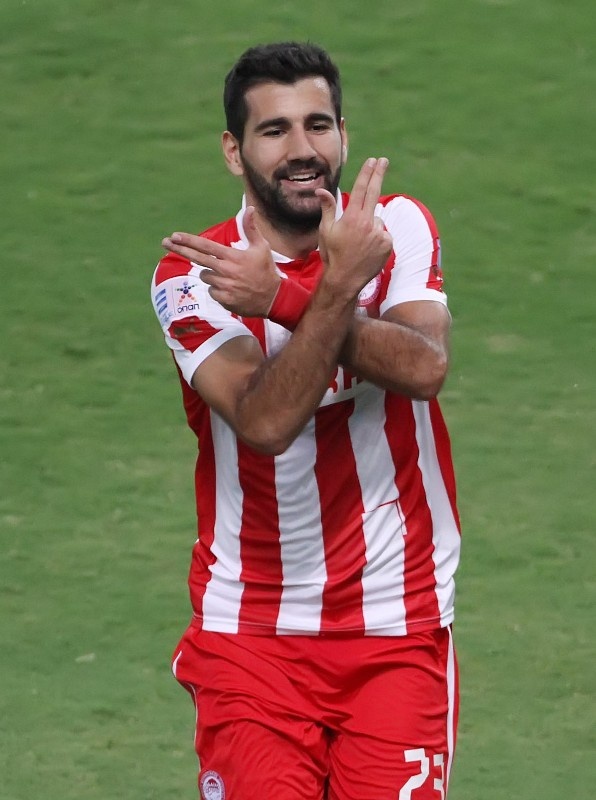 Ολυμπιακός - Λεβαδειακός: Η αφιέρωση του Σιόβα στον Μήτρογλου (photos)