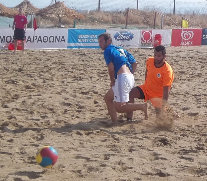 Beach Soccer υψηλών προδιαγραφών  στο Rusty Cannon στον Σχινιά