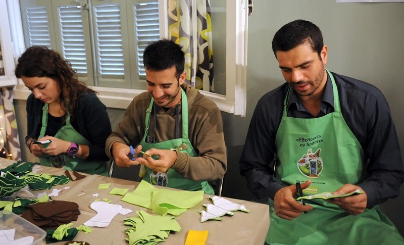 Παναθηναϊκός: Εθελοντές στο ΚΥΑΔΑ οι Τσαρτσαρής και Γιαννόπουλος (photos)