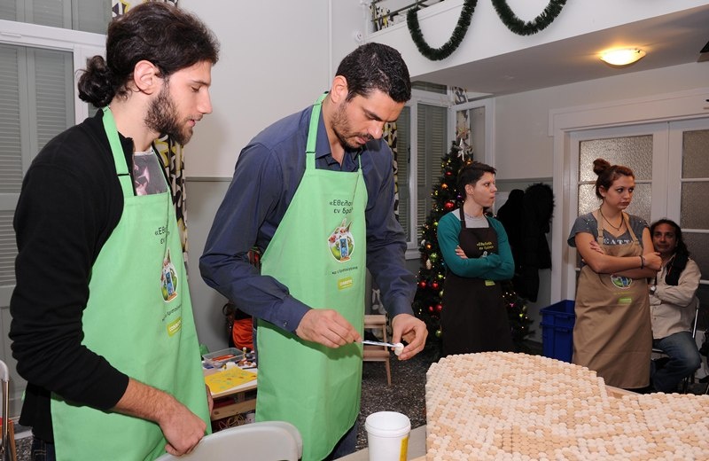 Παναθηναϊκός: Εθελοντές στο ΚΥΑΔΑ οι Τσαρτσαρής και Γιαννόπουλος (photos)