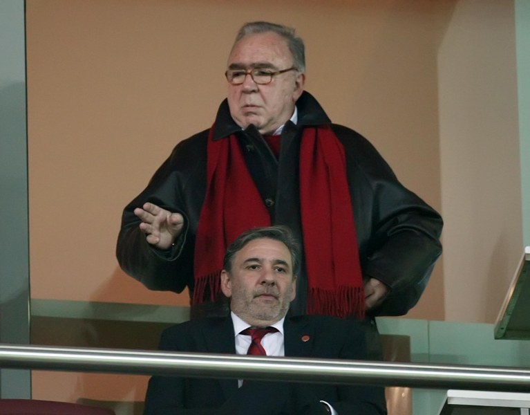 Ολυμπιακός: Στο γήπεδο ο Κόκκαλης (photos)