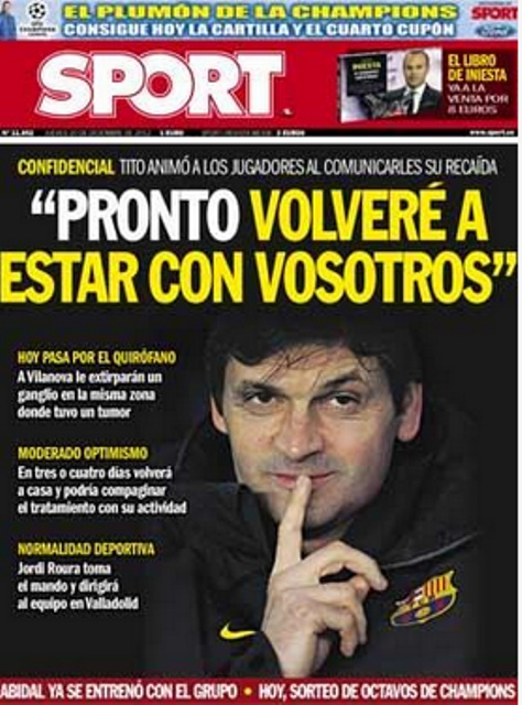 Τίτο Βιλανόβα: Όλη η Ισπανία στο πλευρό του!