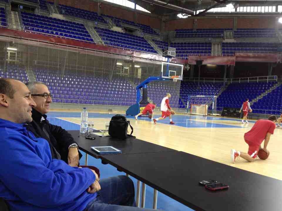 Ολυμπιακός: Με Αγγελόπουλο η προπόνηση στο Παλάου Μπλαουγκράνα (photos)