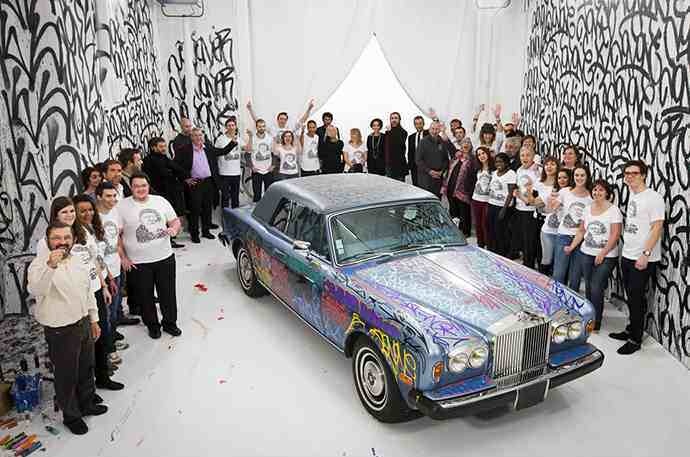 Καντονά: Έκανε... γκράφιτι στη Rolls Royce του για φιλανθρωπικό σκοπό (photos+video)