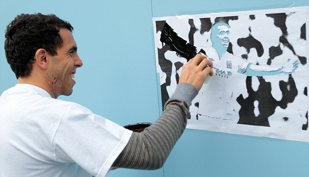 Μάντσεστερ Σίτι: Ο... καλλιτέχνης Κάρλος Τέβεζ (photos)