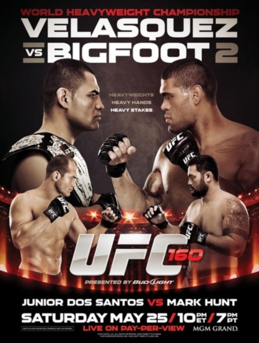 UFC 160: Πόστερ για το «Velasquez vs Silva 2»